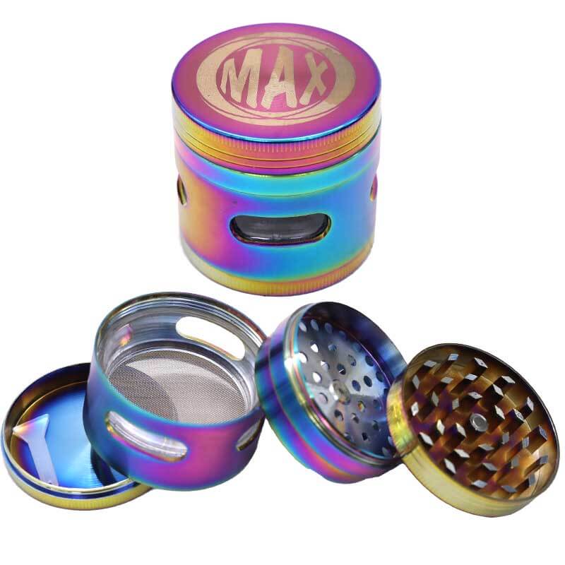Max Rainbow Metallic 4 Part Heavy Grinder (GG-062M) | 50mm  product image